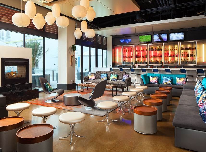 Interior of W XYZ Lounge